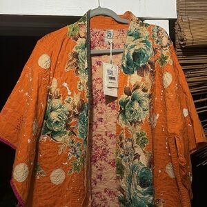 SOLD NWT Magnolia Pearl Dashi Kimono Color: Marmalade W/Polka Dots~😍